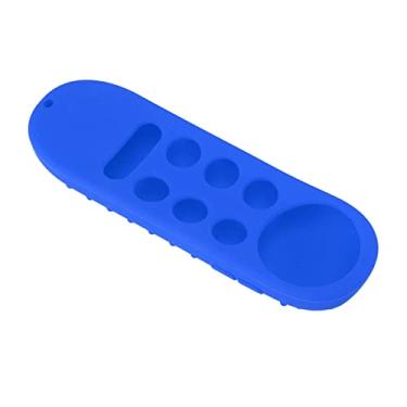 Imagem de GLOGLOW Capa de Controle Remoto de Silicone para Dispositivo Eletrônico Portátil para Com TV, à Prova de Choque, Antiderrapante, Leve, 27g, Inclui Cordão para Com (Azul)