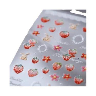 Imagem de Adesivos De Unhas Para Festa De Frutas: Abacaxi, Pitaya, Kiwi, Maçã, M