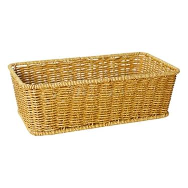 Imagem de Ｂｅｓｇａ Cesto de vime rústico para pão, organizador de, porta-frutas e legumes para restaurante, despensa, quarto, dormitório ou brinquedos, L