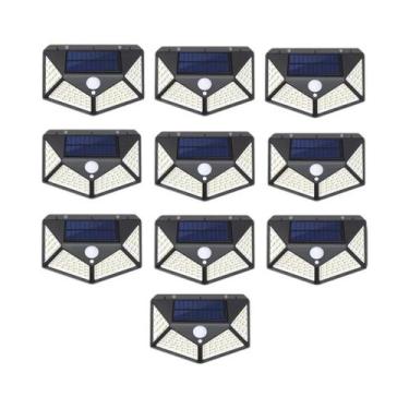 Imagem de Luzes Solares Externas 100 LED Com Sensor De Movimento, Lâmpada De Par