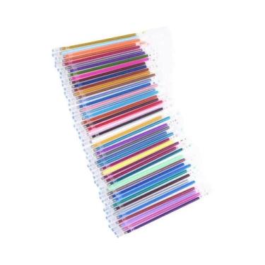 Imagem de Refil De Caneta Gel Multicolorida 100pcs Tinta Colorida Para Desenho G