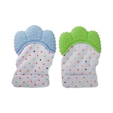 Imagem de Luvas De Silicone Para Bebês, Brinquedo Anti-Mordida De Grau Alimentíc