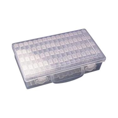 Imagem de Caixa Organizadora De Miçangas Para Pintura Diamante Com 64 Compartime