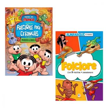 Imagem de Kit de livros - turma da mônica  folclore para crianças + 5 histórias 