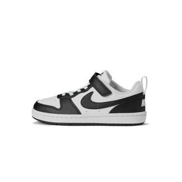 Imagem de Nike Court Borough Low Recraft (Ps) tênis unissex infantil, Branco/preto, 28 EU