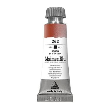 Imagem de MAIMERI BLU Tinta Aquarela Profissional Bisnaga 12ml, Vermelho Veneza