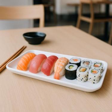 Imagem de Travessa Melamina 24,5cm Bandeja Petisqueira Premium - Bellagio