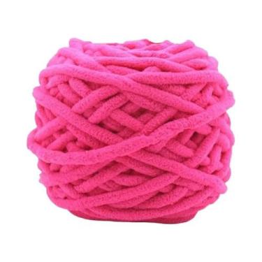 Imagem de Fio De Poliéster Macio E Grosso (2 Peças) Para Tricô Manual, Crochê, C