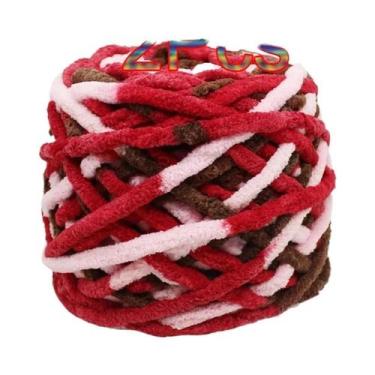 Imagem de Fio De Poliéster Macio E Grosso (2 Peças) Para Tricô Manual, Crochê, C