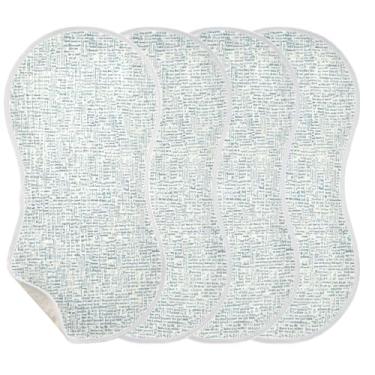 Imagem de Wassud Pacote com 4 panos de musselina cinza para arrotos de algodão, toalhas de rosto absorventes e macios para arrotos para meninos e meninas recém-nascidos