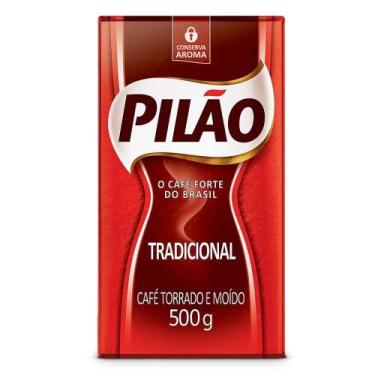 Imagem de Café Pilão Torrado e Moído Tradicional à Vácuo 500g