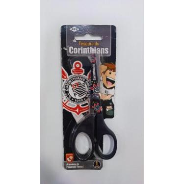Imagem de Tesoura escolar - corinthians - ATB, Preto