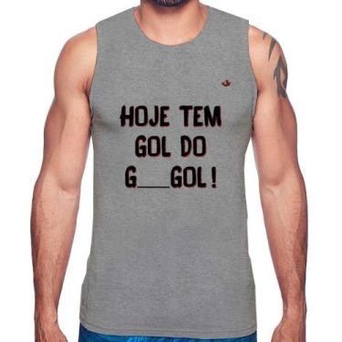 Imagem de Regata Hoje tem gol do G ___ gol! - Foca na Moda, Cinza, GG