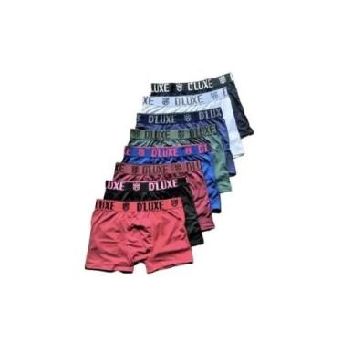 Imagem de Kit 5 Cueca Boxer Box Laycra Masculina Oferta, Sortida, GG 48-50
