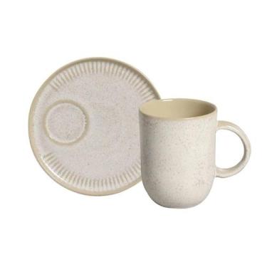 Imagem de Kit Caneca Coup Stoneware Com Pires Latte - Porto Brasil