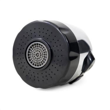 Imagem de Bico Arejador Duplo Jato Abs Cromado C/preto P/ Bica Gourmet - Roddex