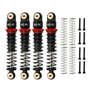 Imagem de CobraCrawler Amortecedor de metal 1/24 RC Crawler Amortecedor de óleo de 40,5 mm para carro de rastreador RC 1/24 Axial SCX24 C10 Ford Bronco Jeep Gladiator Amortecedor (preto 4 peças)