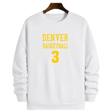 Imagem de Blusa Moletom Gola Basquete Denver Basketball número 3 - Loja Click Ca