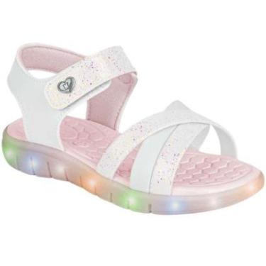 Imagem de Sandália Infantil Kidy Wave Light Led Meninas Luz Pisca Leve-Feminino