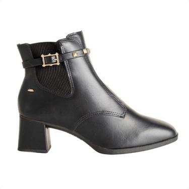 Imagem de Bota Feminina Cano Baixo Vieri Dakota Preta, Preto, 38