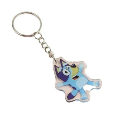 Imagem de Chaveiro De Acrílico Bluey Bingo Anime, Pingente Para Mochila De Estud