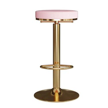 Imagem de Bancos de barra de altura ajustável – 360° giratórios, modernos bancos de topo alto para ilha de cozinha e balcão de bar, resistente – suporta até 200 kg, design elegante e funcional