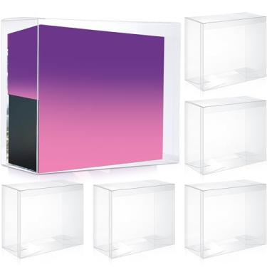 Imagem de Yexiya 24 Pack Display Case Compatible with ETB Elite Trainer Box Protector Case, PET Plastic Cases 7.6 x 6.6 x 3.5 Inch 0.50mm Thick Clear Display Box for Collectors Gift Cards