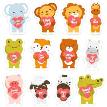Imagem de Wonmon 360 PCS Valentine’s Day Stickers for Kids Crafts, Assorted Valentines Animals with Heart Stickers for Greeting Cards Envelope Gifts Classroom Teacher Valentines Party Decor, 1.5 in