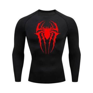 Imagem de Camiseta De Compressão Masculina De Secagem Rápida Com Estampa De Aran