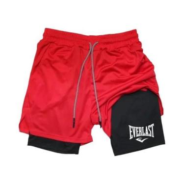 Imagem de Shorts De Compressão Masculinos De Secagem Rápida EVERLAST, Dupla Cama