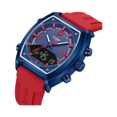 Imagem de Relógio Esportivo De Luxo Masculino NAVIFORCE À Prova D'Água Com Displ