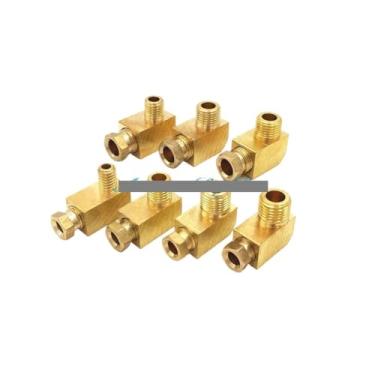 Imagem de Conexão de tubo de óleo de latão de lubrificação para máquina-ferramenta 4 6 8 mm OD tubo de compressão virola tubo conector de encaixe de compressão (6 mm, M10 x 1)