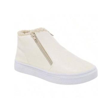 Imagem de Tênis Botinha Feminino Delicado Com Pelo Interno Forrado Leve e Confor