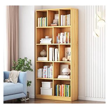 Imagem de Estante simples armário de treliça, piso contra a parede prateleira armário para sala de estar quarto casa moderna estante alta (tamanho : 60 x 24 x 178 cm bordo + porta) ()