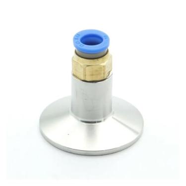 Imagem de 1 peça de tubo de mangueira de 6 mm, 8 mm, 10 mm, 12 mm, encaixe de pressão, conector de virola de aço inoxidável 304, encaixe de tubulação para três braçadeiras (virola OD 64 mm, 10 mm)