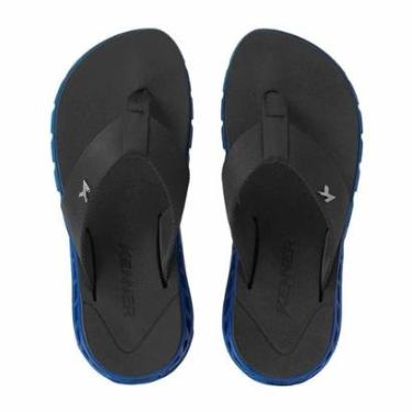 Imagem de Chinelo Sandália Kenner Rakka Preto / Azul-Masculino