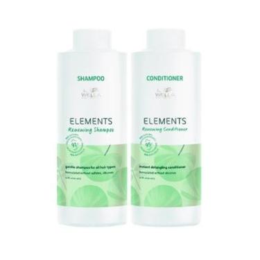 Imagem de Kit Capilar Hidratação Wella Professionals Elements Renewing - Shampoo e Condicionador 1000 ml-Unissex