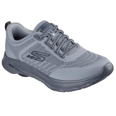 Imagem de Skechers Go Walk 8 Day Tênis masculino, Cinza/amarelo, 47