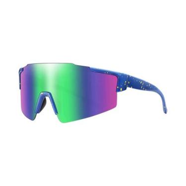 Imagem de Óculos De Sol Unissex UV400 Para Ciclismo, Armação Grande, 5 Cores, Óc