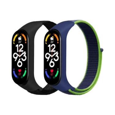 Imagem de Correias De Substituição De Nylon Ajustáveis para Xiaomi Mi Band 7 6 5