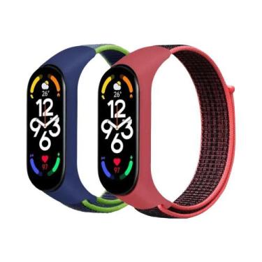 Imagem de Correias De Substituição De Nylon Ajustáveis para Xiaomi Mi Band 7 6 5