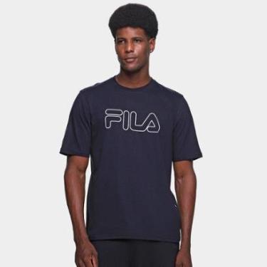 Imagem de Camiseta Fila Letter Outline Masculina-Masculino