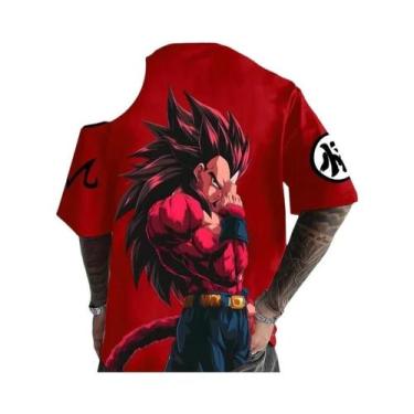 Imagem de Camiseta Oversized Dragon Ball Vegeta Anime Harajuku Para Homens E Mul