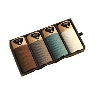 Imagem de Cuecas Boxer Masculinas plus Size De Seda Gelada, Kit Com 4 Peças, Fre