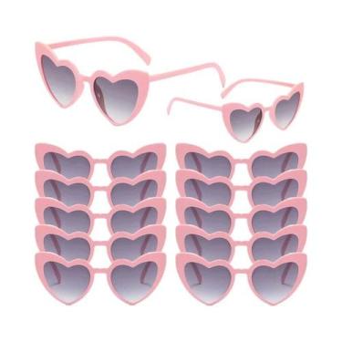 Imagem de Óculos De Sol Femininos Em Formato De Coração, Design Vintage, 12-16 P