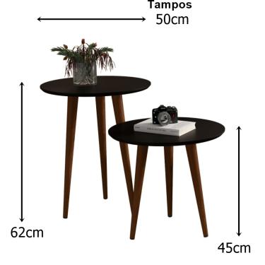 Imagem de Mesa Lateral e Apoio Redonda Pés Palito Cores Variadas - Comprar Moveis em Casa