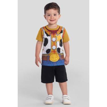 Imagem de Camiseta infantil unissex do Toy Story Brandili, 3, Amarelo