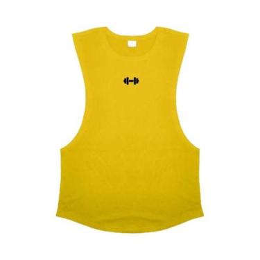 Imagem de Camiseta Regata Masculina De Algodão Respirável Para Treino De Academi