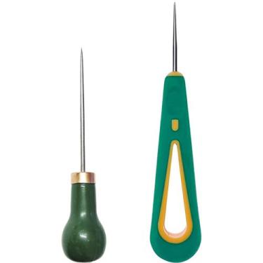 Imagem de 2 Furador Manual Costura Couro Agulhão Suvela Sapataria Sela - Evolver