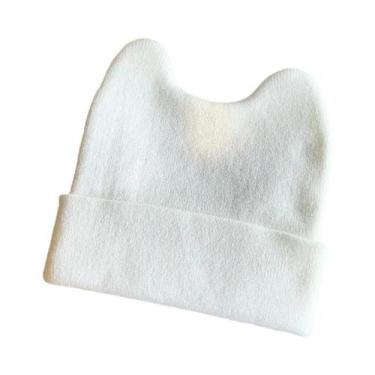 Imagem de Gorro Unissex Camuflado Com Orelhas De Coelho, Quente, Em Cor Sólida, 